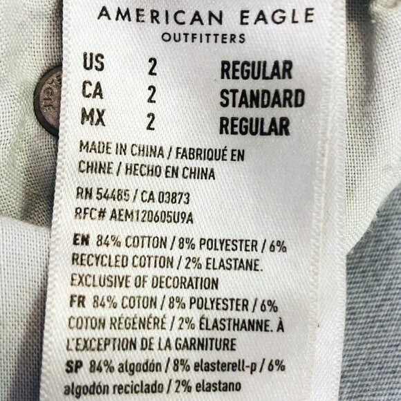 American Eagle Next Level Stretch Low Rise Distressed Flare Jeans Size 2 Regular - Picture 6 of 16